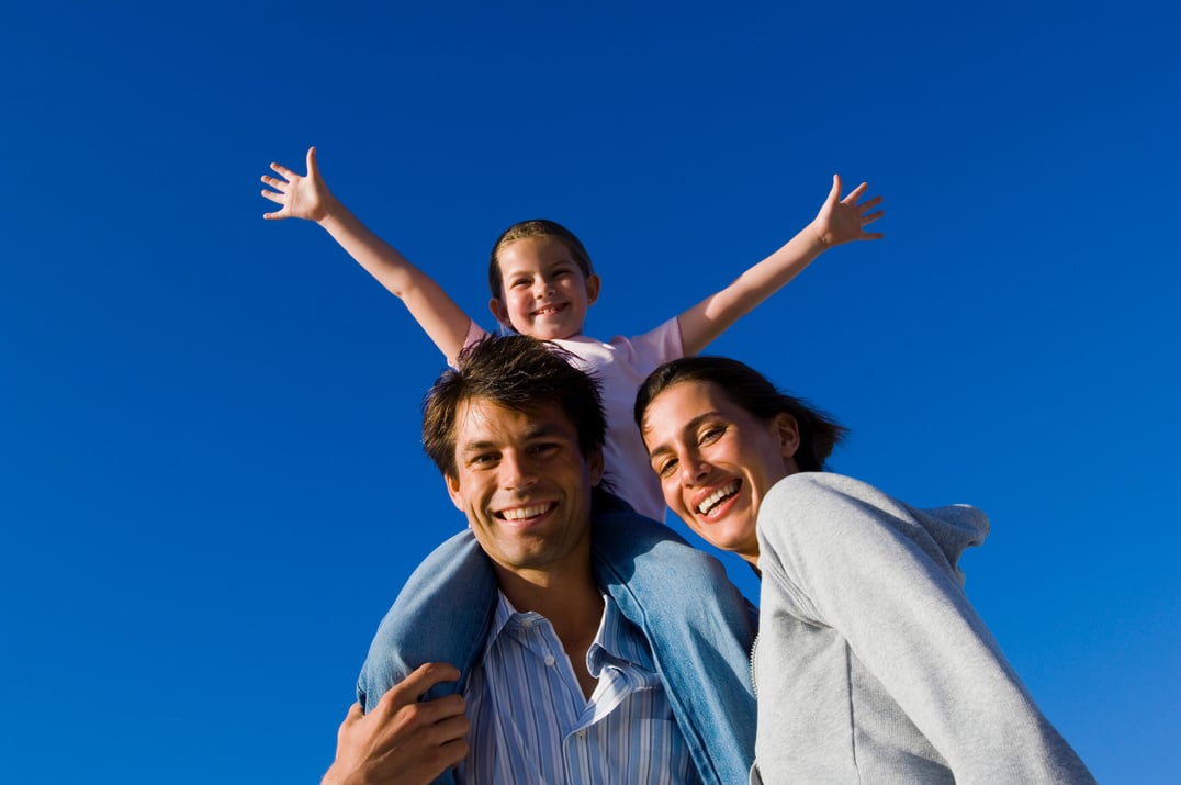 Family smiling